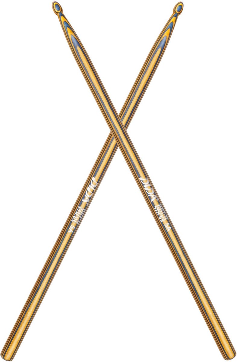 Houten Drumstokken - Percussie Stokken - Muziek Maken - Consistente Gewicht - 5A Maat - Blauw