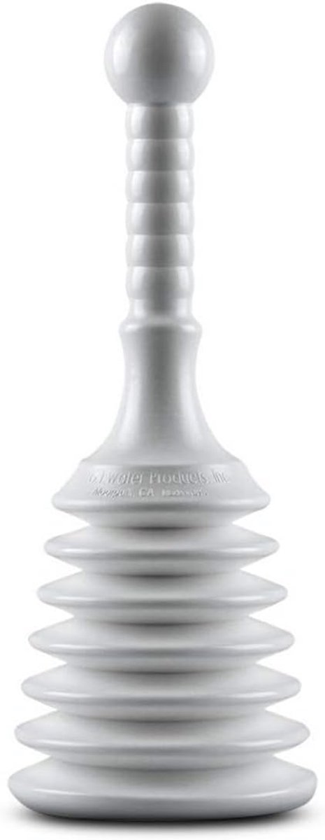 Toilet Ontstopper - Riool Reiniger - Verstopping Verhelpen - Roestvrij Staal - 45 cm - Wit