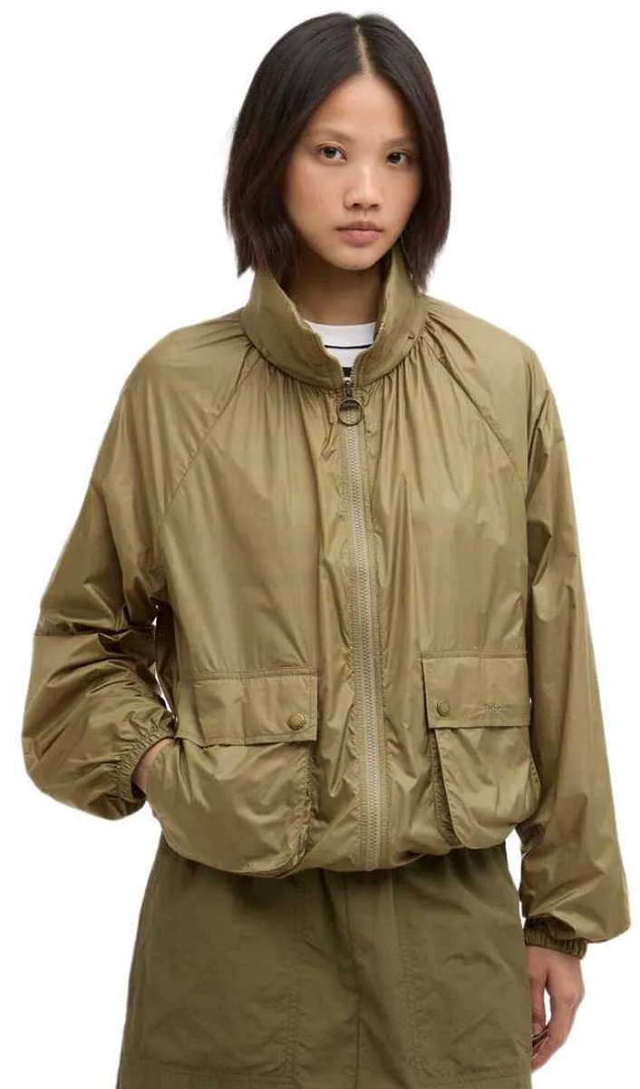 Barbour Rowane Showerproof Jas Vrouw Olijf