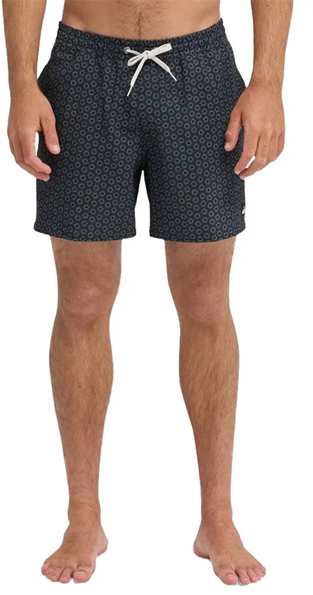 Quiksilver Stretch Printed Volley 16´´ Zwembroek M Man Zwart