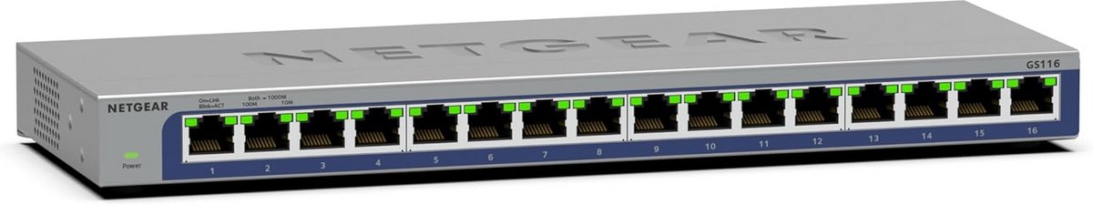 Gigabit Switch 16 Poorten - Betrouwbare Netwerk Switch voor Thuis en Kantoor