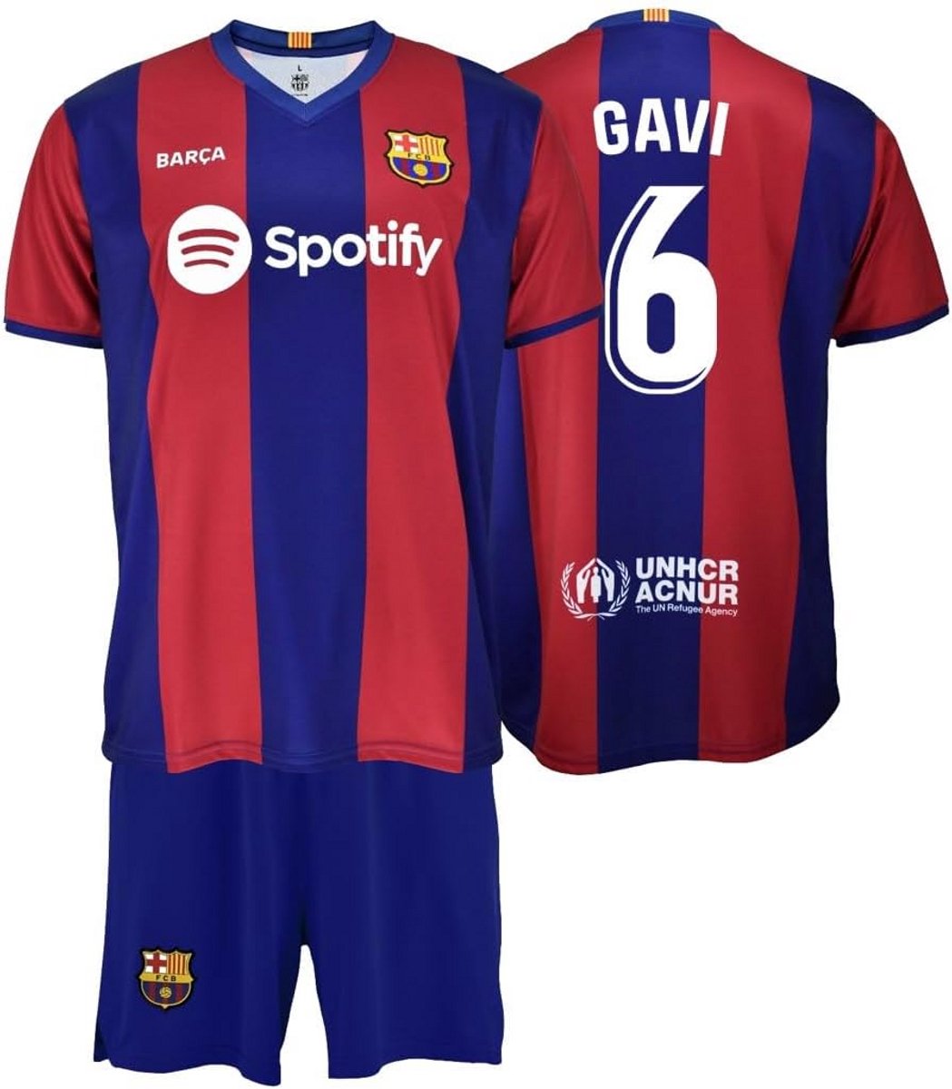 Voetbalshirt en -broek voor kinderen Fanuitrusting Seizoen 2023/2024 Blauw en Rood