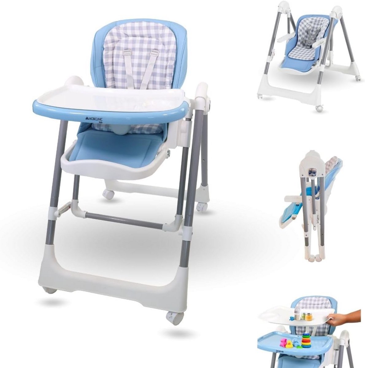 Evolutionaire Kinderstoel 2-in-1 met Schommel, Verstelbaar en Inklapbaar