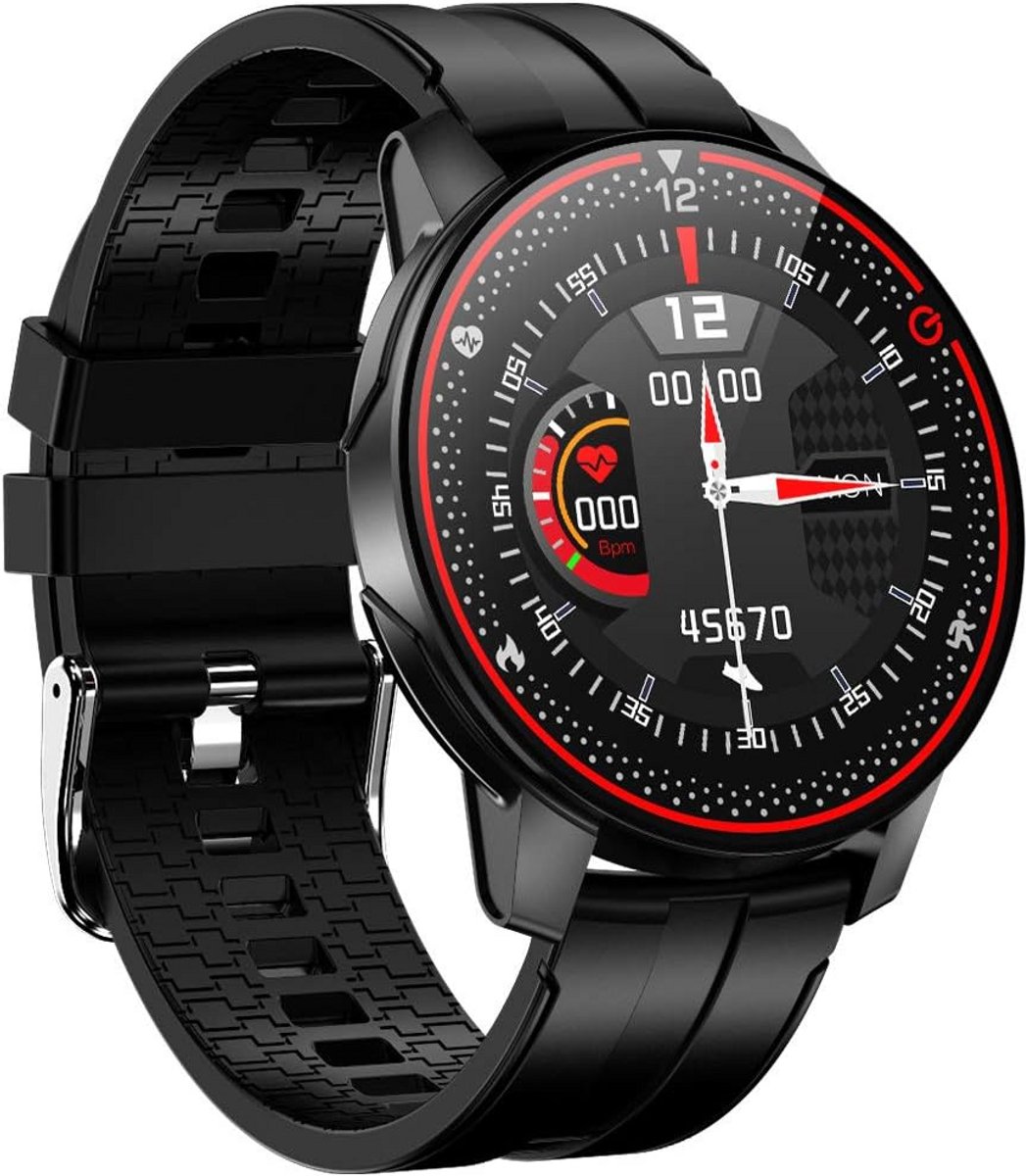 Smartwatch met Hartslagmeter Stappenteller en Slaapmonitoring - IP68 Waterdicht