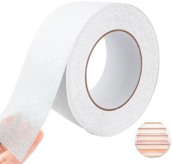 BGOBTY Antislip Tape – 5 Cm Breed, 10 Meter Lang – Transparant – Voor Buiten En Binnen – Trappen, Vloeren, Hellingen En Meer