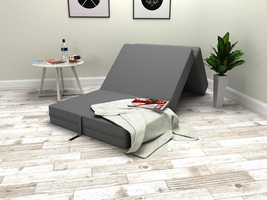 Waterdichte Vouwmatras 3-Delig 80 x 195 x 15 cm Gast- en Campingbed Gebruikscomfort van Merkloos — afbeelding 3