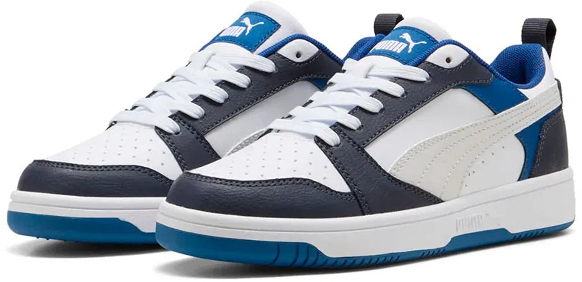 Puma Rebound V6 Lo Schoenen Jongens Meisjes Zwart