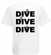 Procean DIVE DIVE DIVE t-shirt men 3XL wit