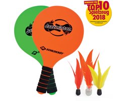 Schildkröt Jazzminton set beachball LED birdies speelplezier.