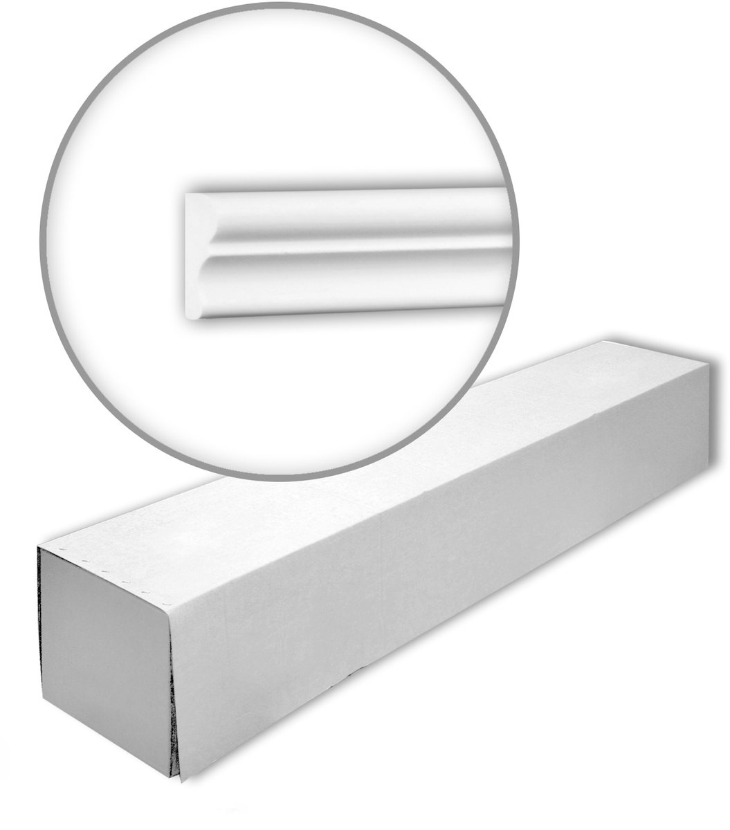 Profhome 651321-box 1 doos 48 stukken Wandlijst 96 m