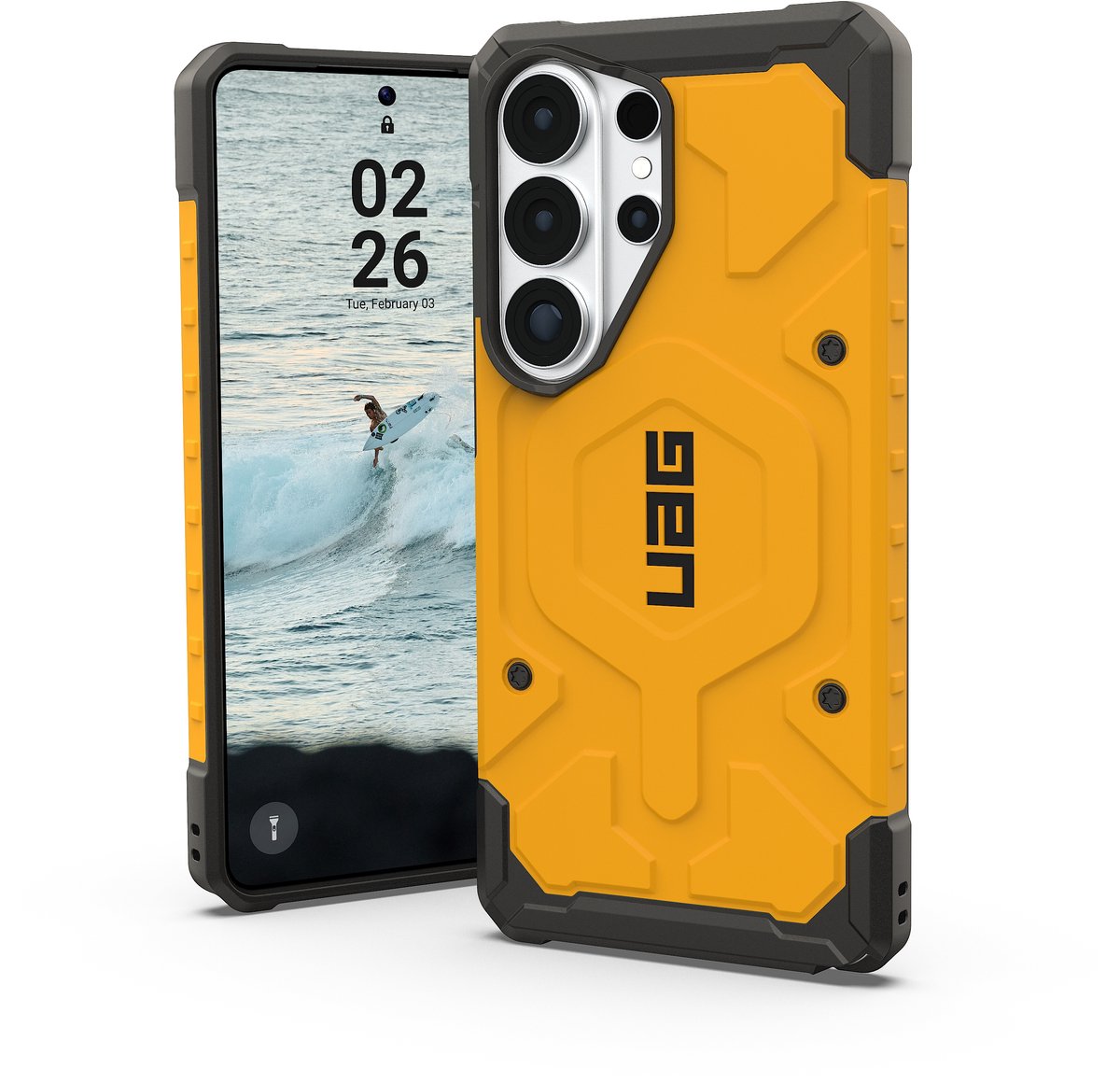 UAG Pathfinder Backcover geschikt voor MagSafe geschikt voor Samsung Galaxy S26 Ultra - Heritage Yellow