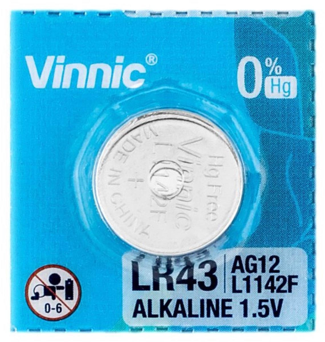 Vinnic - Alkaline Knoopcel - LR1142/386/AG12 - 1.5V - 2025