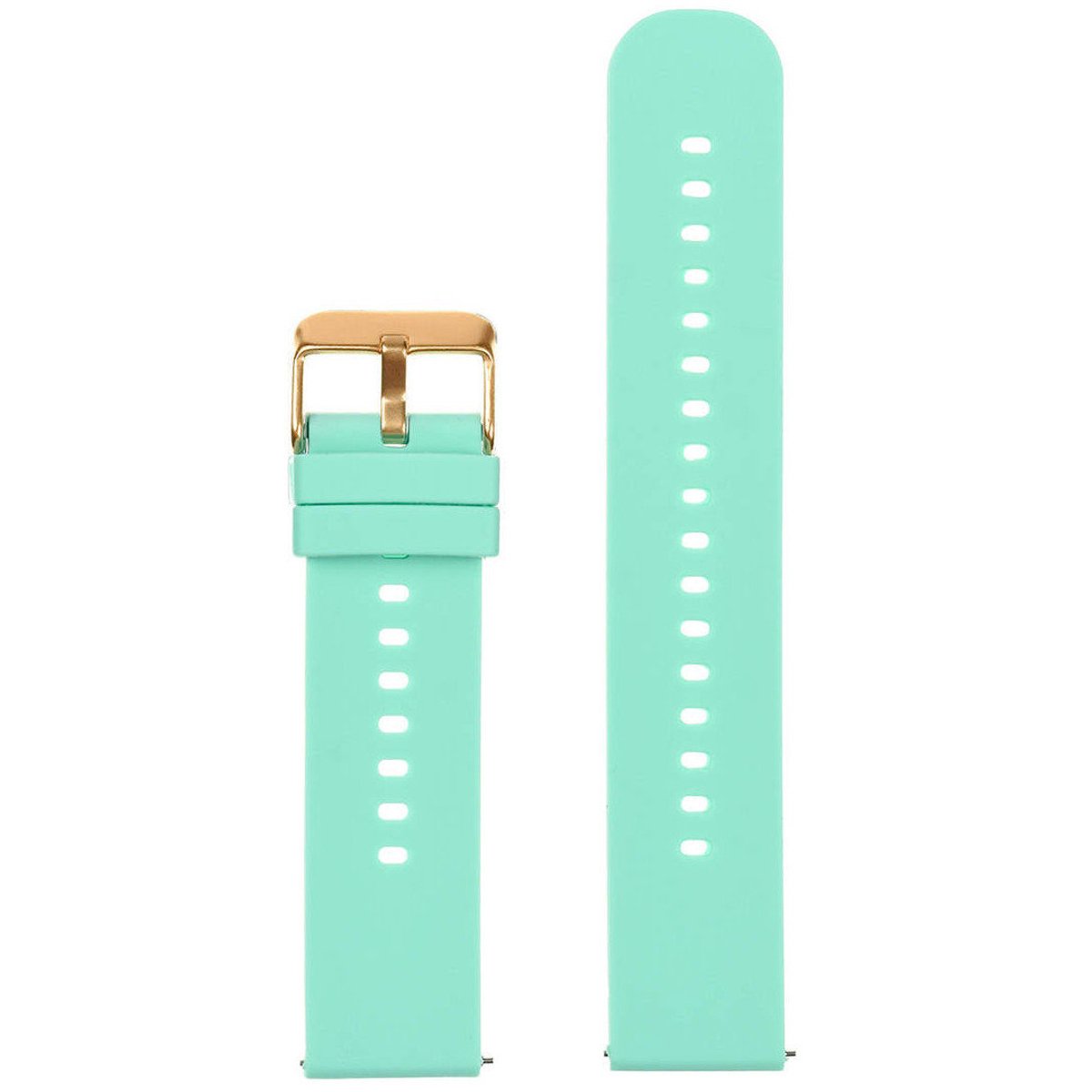 Pacific - Horlogebandje - Mintgroen - Rosegouden Gesp