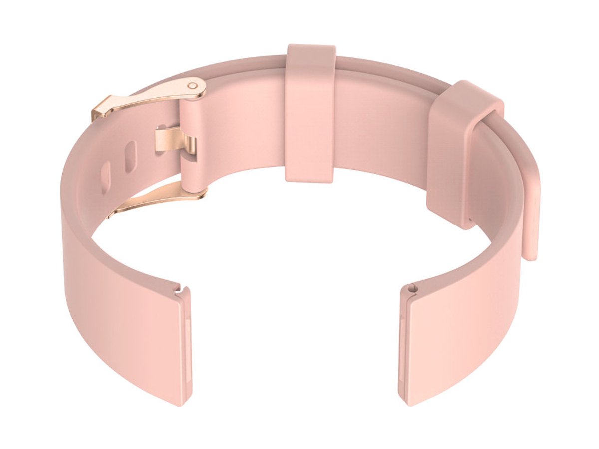 Pacific U15 Serie - Rubber Horlogeband - Roze-Rosegold - 22mm