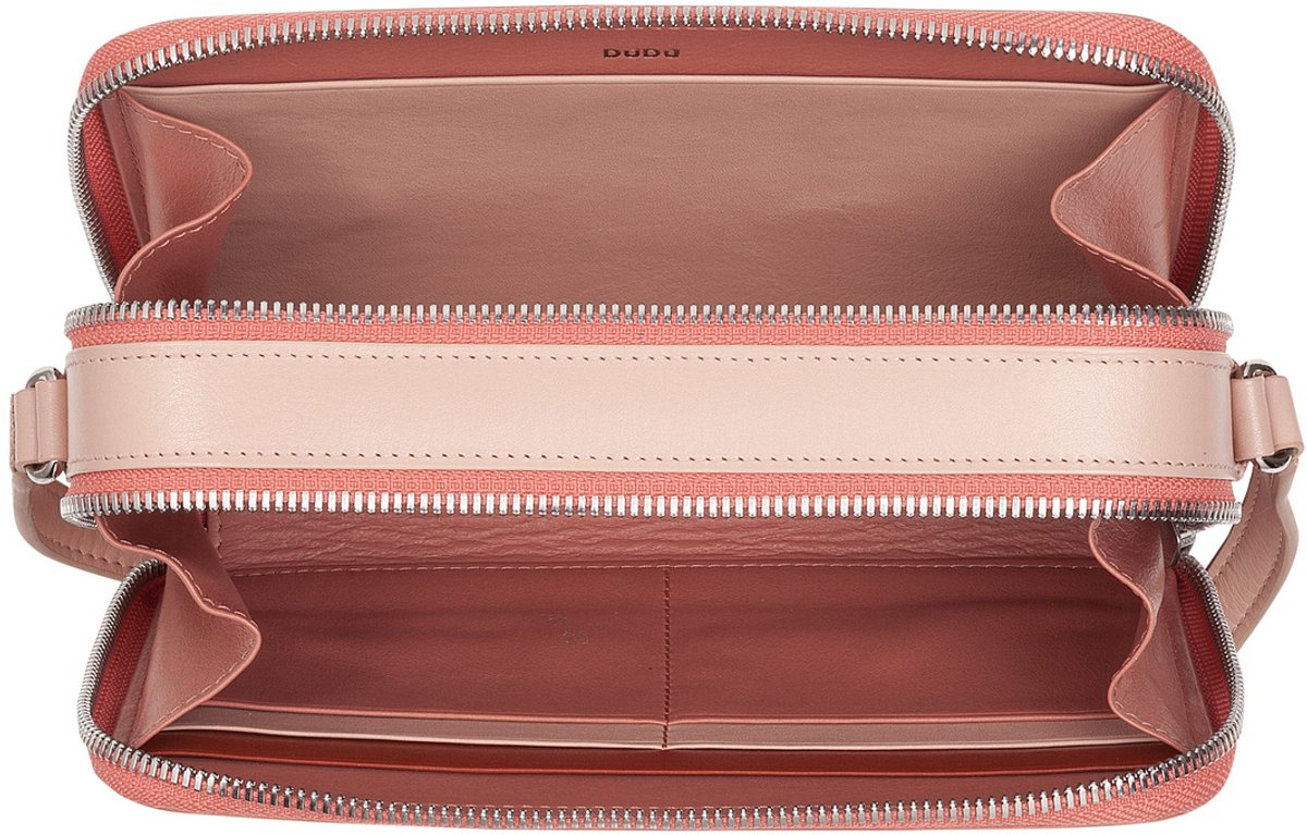 DuDu - Stadsontwerper Schoudertas voor Dames - Natuurlijke Leer - Middelmatige Grootte - Minimalistisch Ontwerp