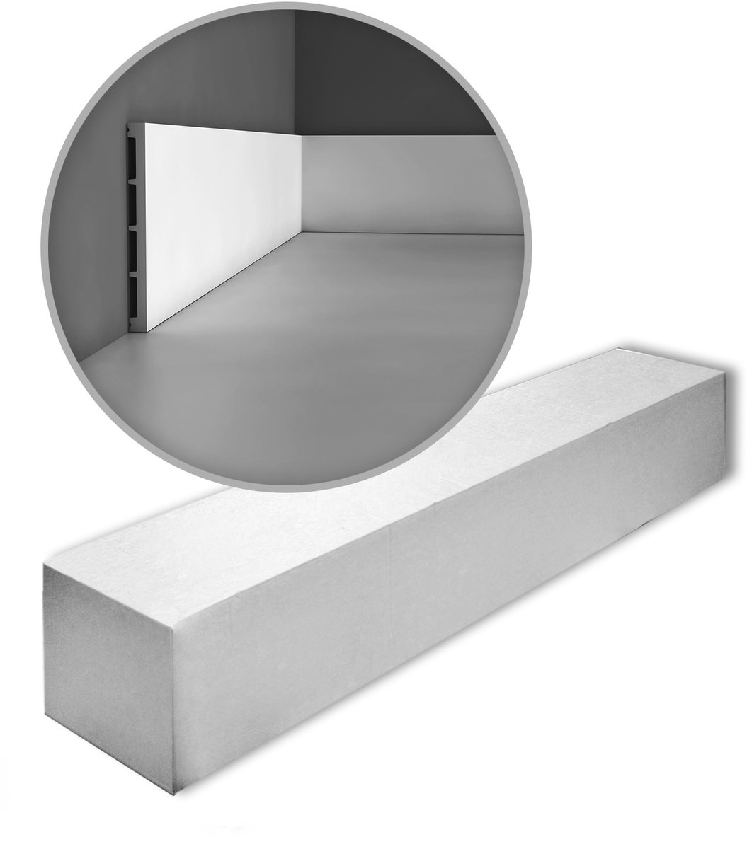 Orac Decor SX168-box AXXENT SQUARE 1 doos 17 stukken Plint 34 m