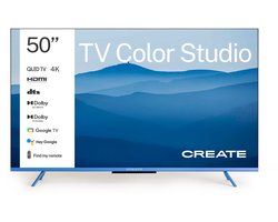 CREATE - QLED 4K Smart TV met antireflectiescherm en gekleurde lijst - 50” - TV COLOR STUDIO