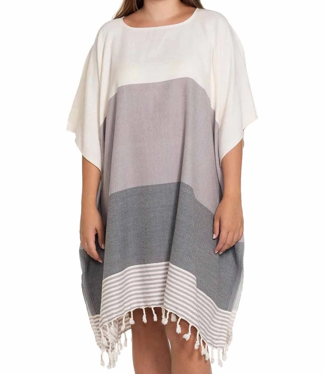 Strand En Sauna Tuniek Sultan Light Grey Dark Grey