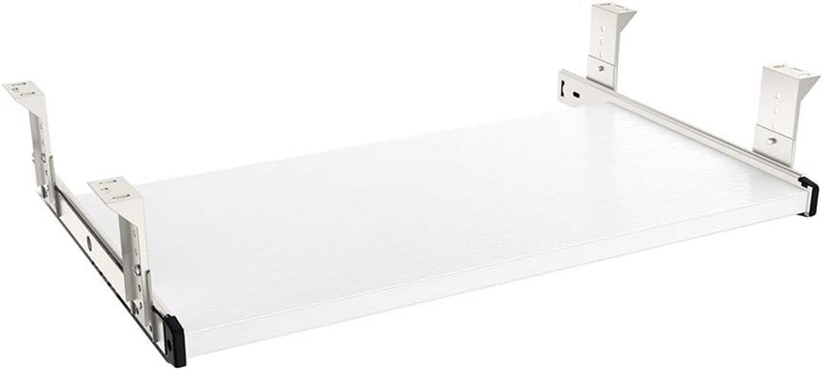 Verstelbare Onderbureau Toetsenbordlade Hout 53cm - 76cm