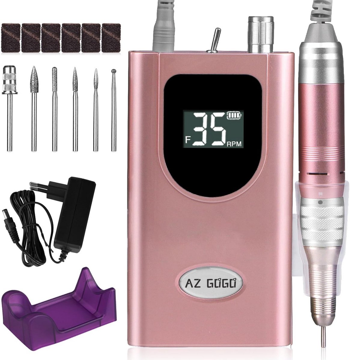 Professionele Elektrische Nagelvijl Set voor Manicure en Pedicure – Instelbare Snelheid, Draagbaar en Ergonomisch