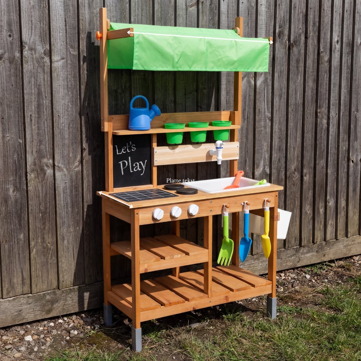 Maxx Kidz Modderkeuken voor Kinderen - Watertafel met Zand en Water - Speelkeuken voor Buiten - Buitenkeuken voor Jongens en Meisjes - 100 cm