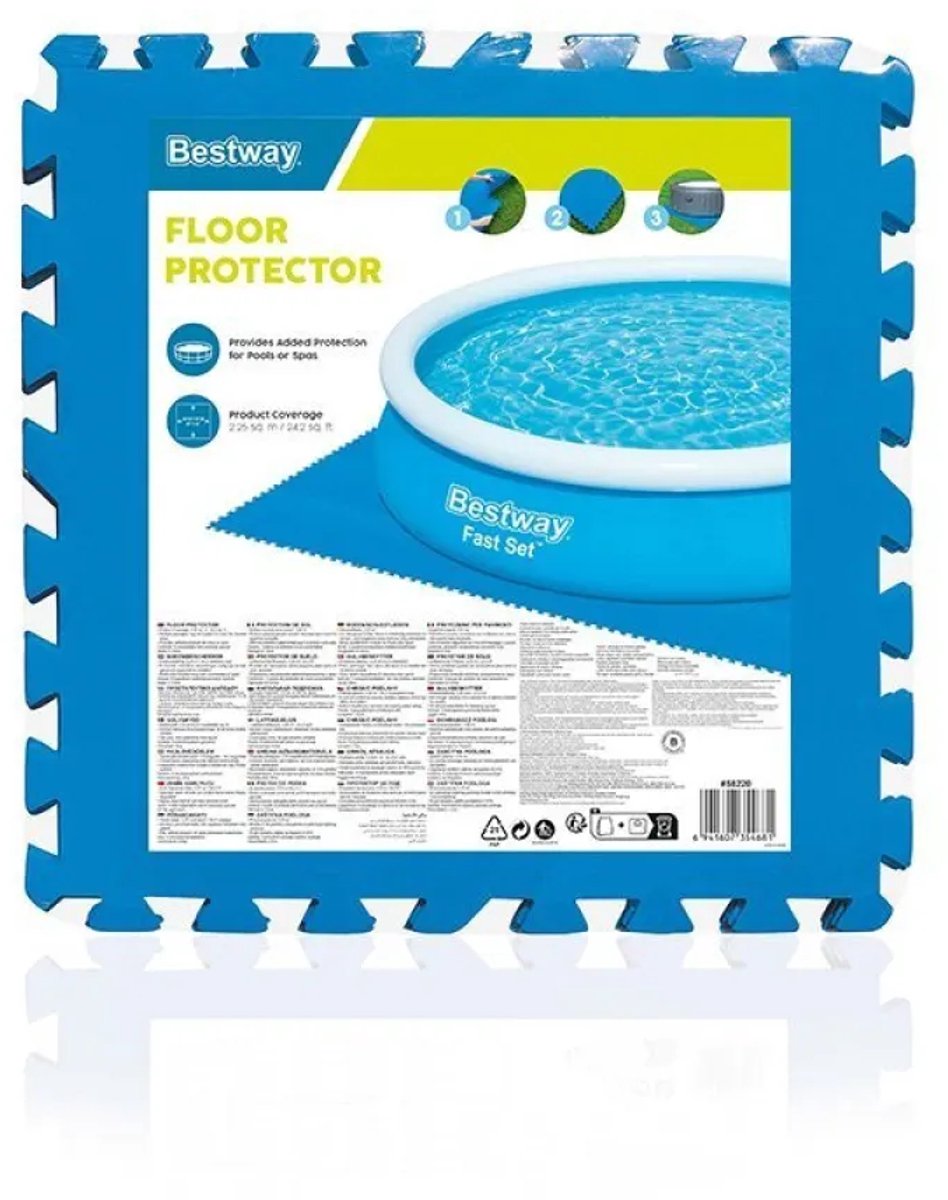 Bestway Flowclear zwembadtegels - 50 x 50 cm