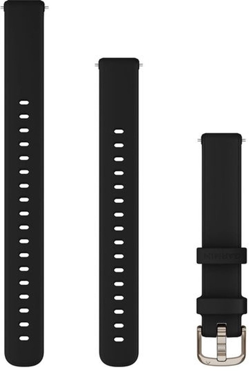 Garmin Siliconen bandje - Garmin 14 mm aansluiting - Zwart