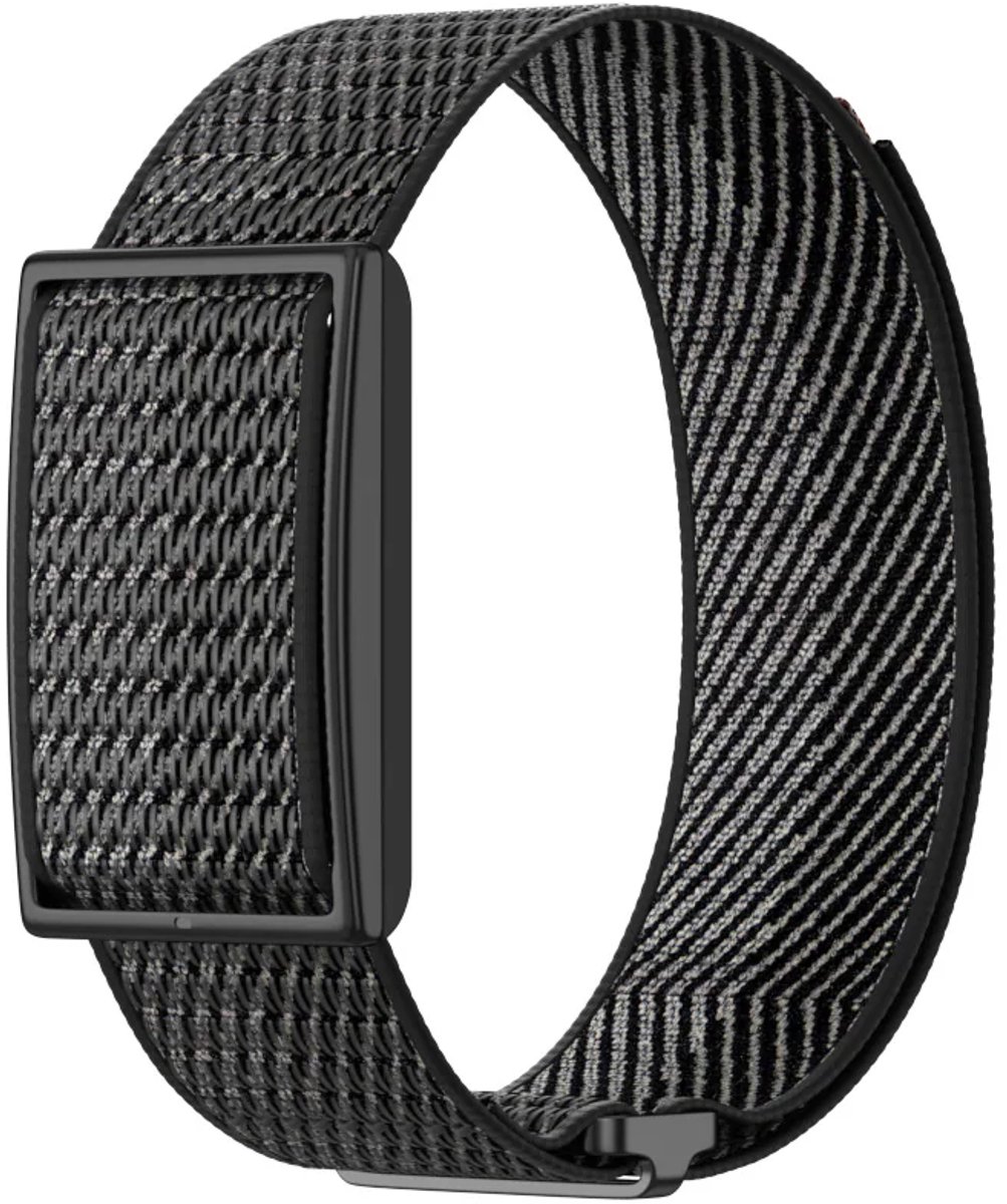 Strap-it Nylon bandje geschikt voor Polar Loop (Zwart/Grijs)