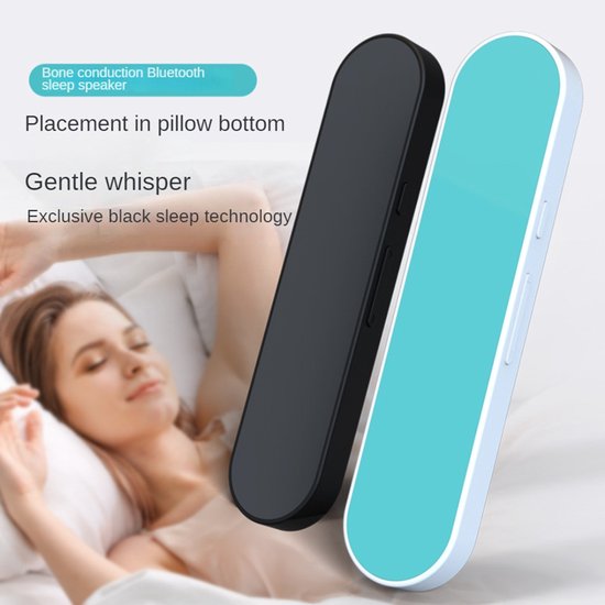 Kussen Bluetooth-luidspreker, slaapluidspreker met witte ruis, verbetert de slaapkwaliteit - Blauw van Merkloos — afbeelding 2