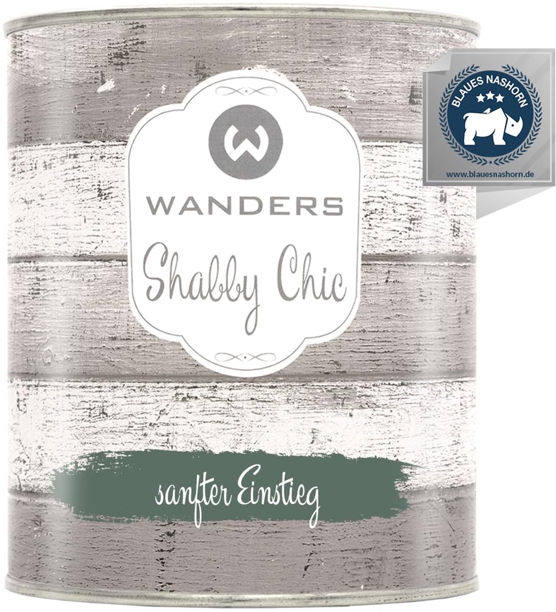 Wanders24 Shabby Chic krijtverf – 750 ml – groen mat
