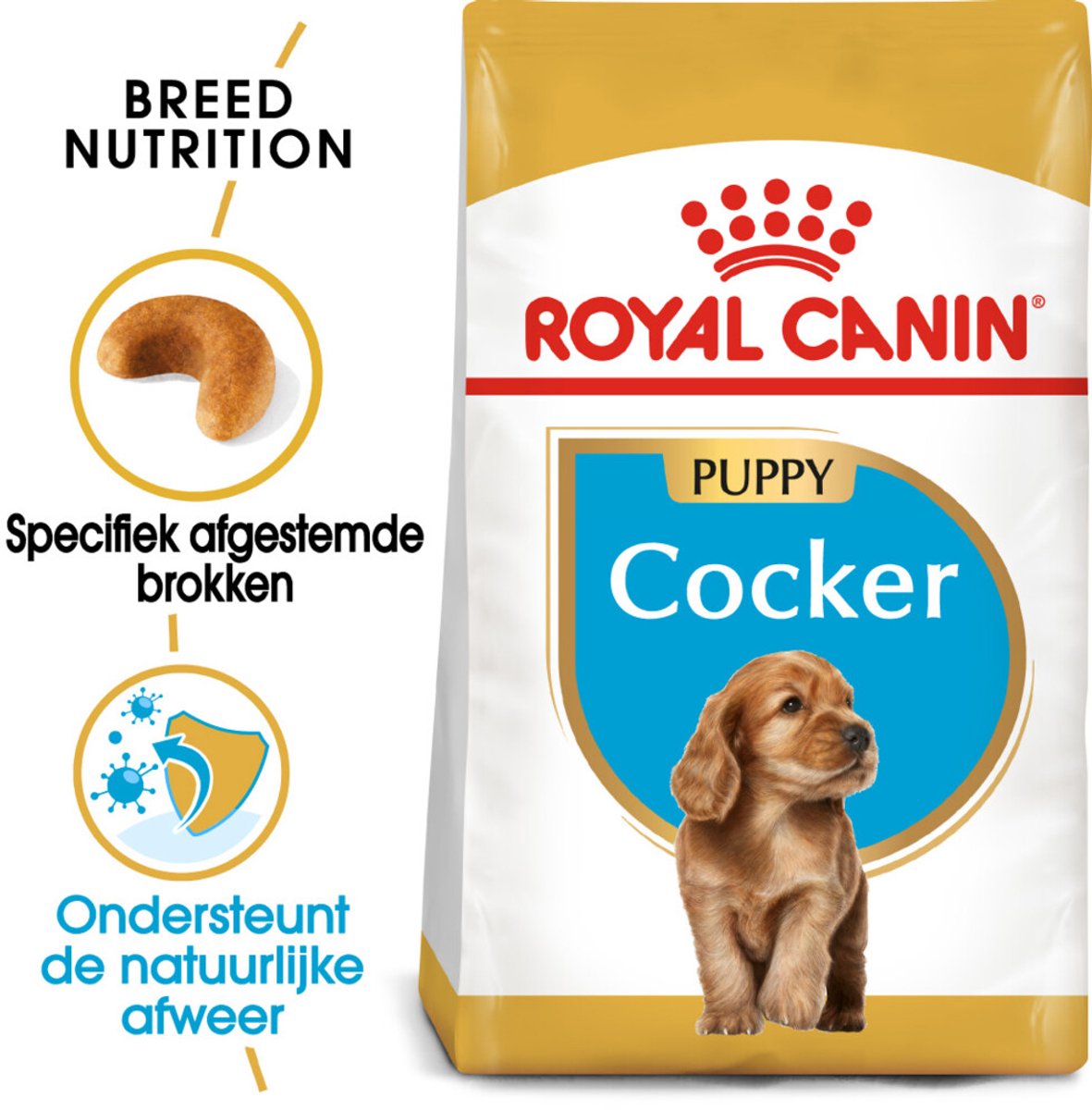 Royal Canin Royal Canin - Cocker Puppy Hondenvoer - 4 x 3 kg