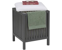 wasmand - 38x51x38 cm - grijs-wit