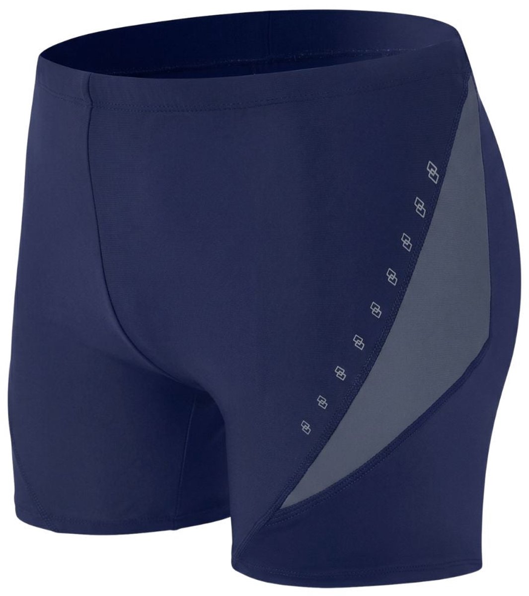 Zwemboxer Aero Curve Grey / Blue - Maat M - Zwemboxer Heren Grijs - Swimwearclub