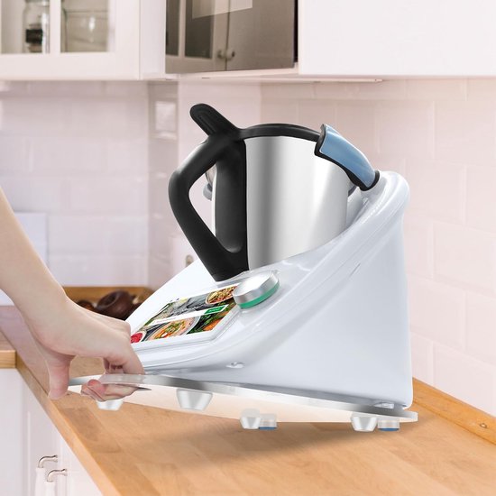 Glijplank voor Keukenmachine (TM5/TM6) - Acryl Onderlegger voor Gemakkelijk Verschuiven van Merkloos — afbeelding 5