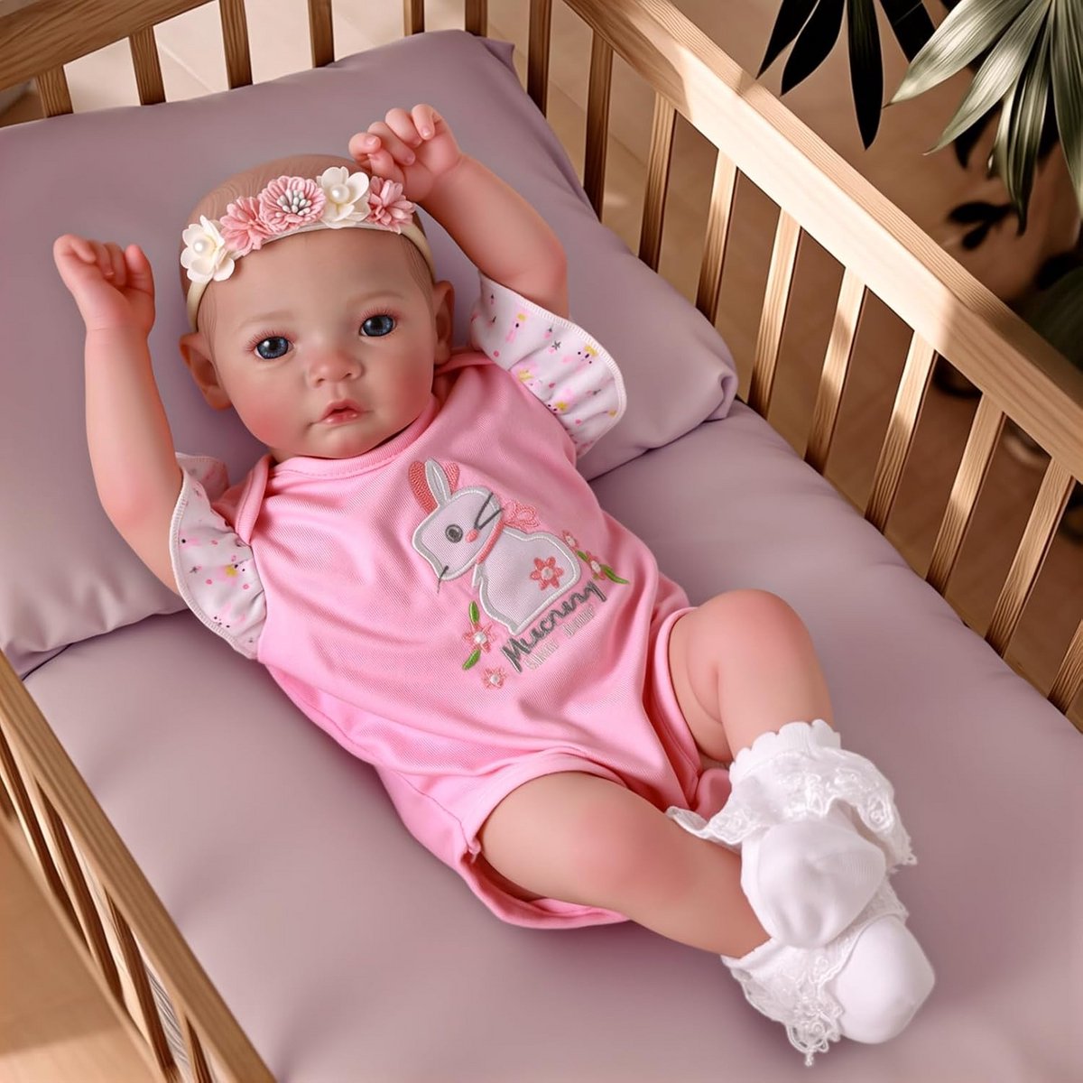 Levensechte Babypop 43 cm – Realistisch Speelgoedfiguur voor Kinderen