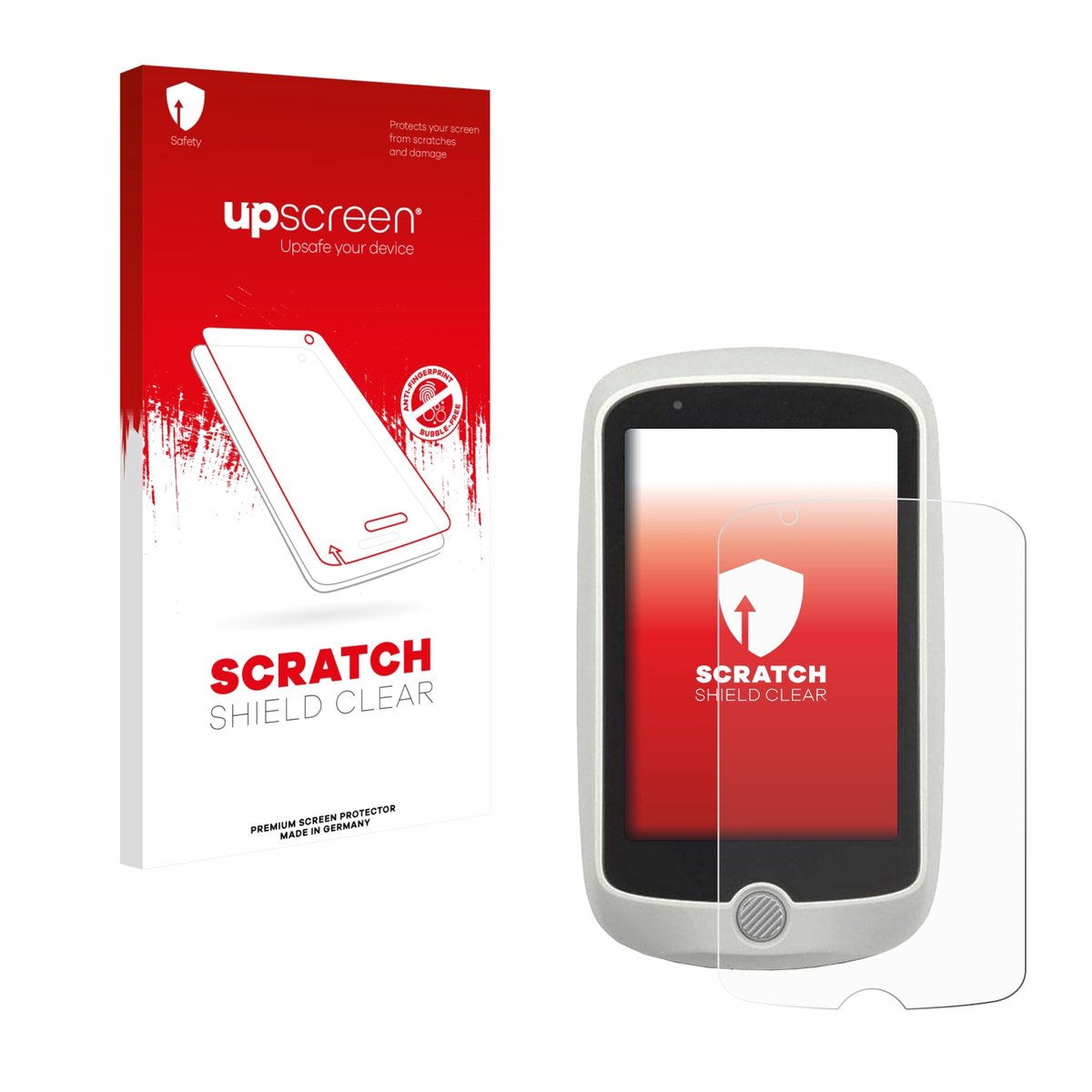 upscreen - Screenprotector voor Mio Cyclo 215 HC - Folie Beschermfolie transparant