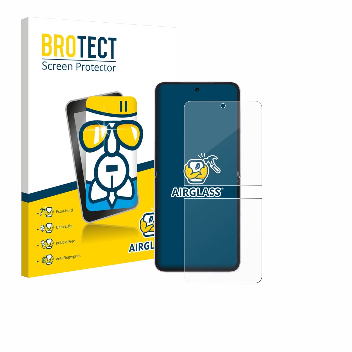 Screenprotector voor Honor Magic V Flip 2 Beschermglas transparant
