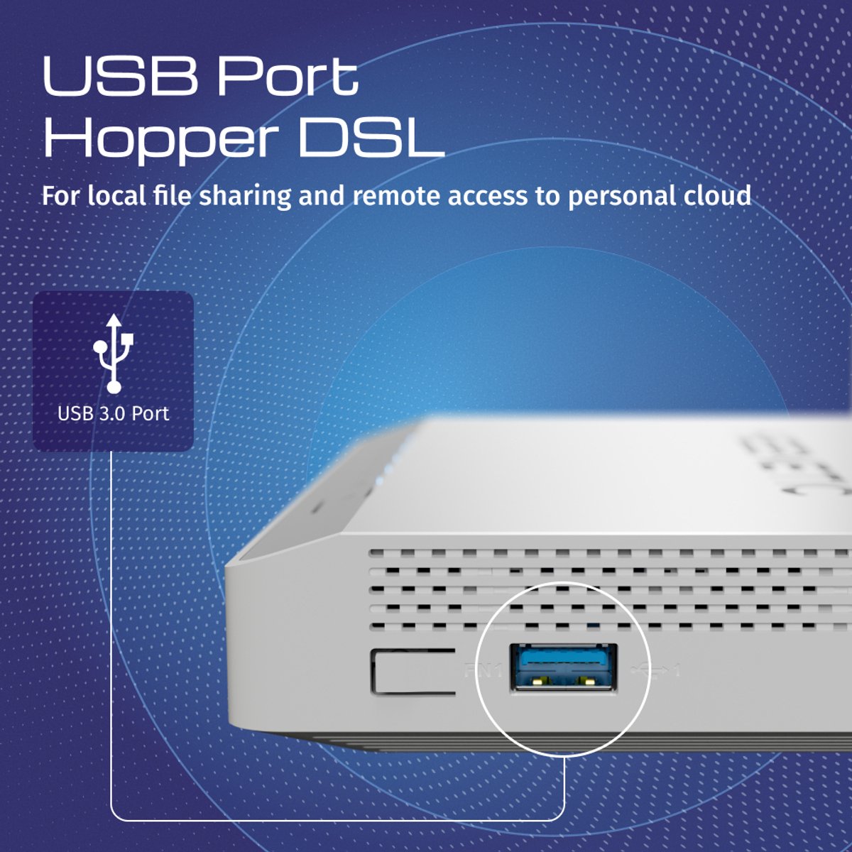 KEENETIC - Hopper DSL - (KN-3610) - ADSL2+/VDSL - Modem/Router, - 4 1Gbps poorten - Wi-Fi AX1800n - Mesh - IntelliQoS 2.0 - VPN – foto 7