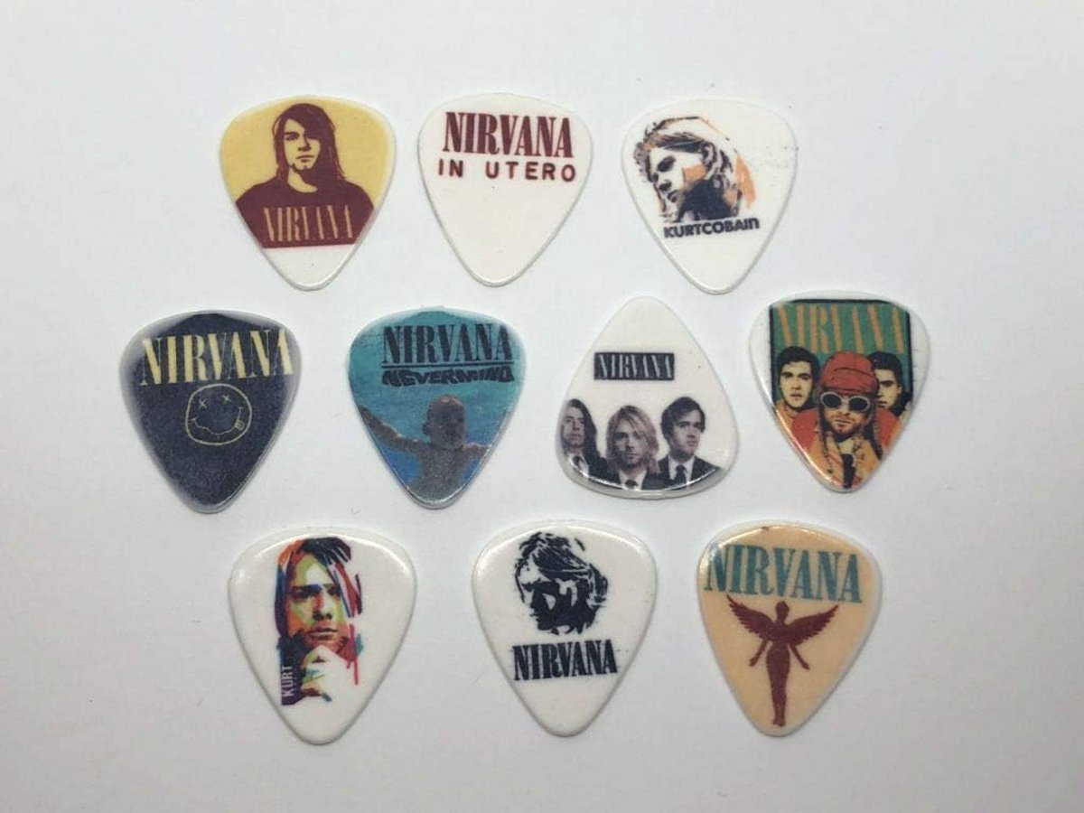 Set van 10 Gitaar Plektra met Diverse Ontwerpen