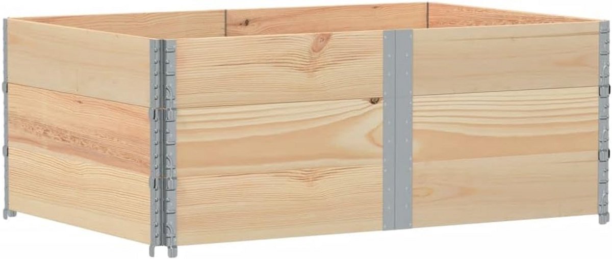 Set van 3 Palletranden voor Euro Pallets - Stevig Grenenhout 150x100 cm