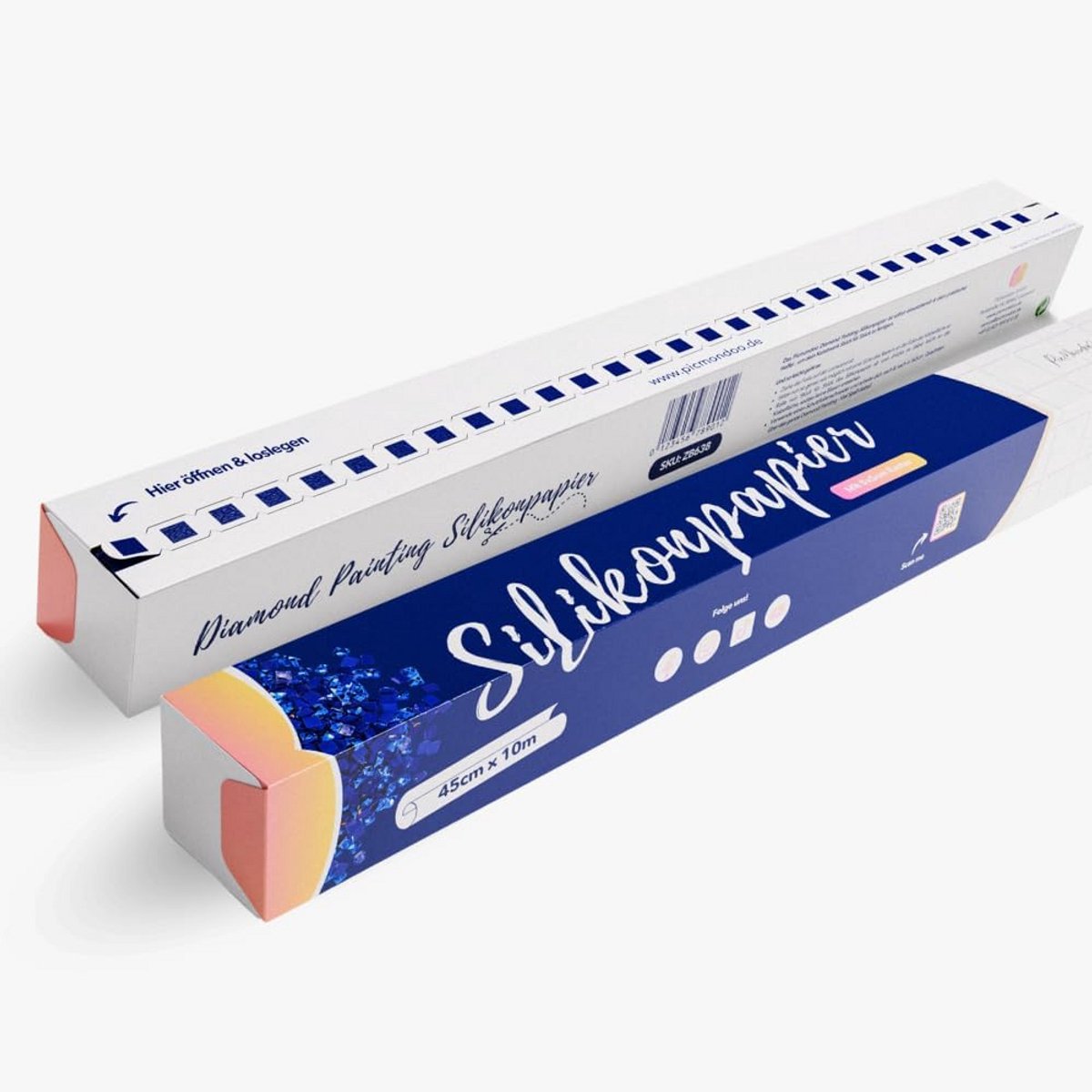 Silicone Papier Rol met Raster voor Diamond Painting - 45 cm x 10 m