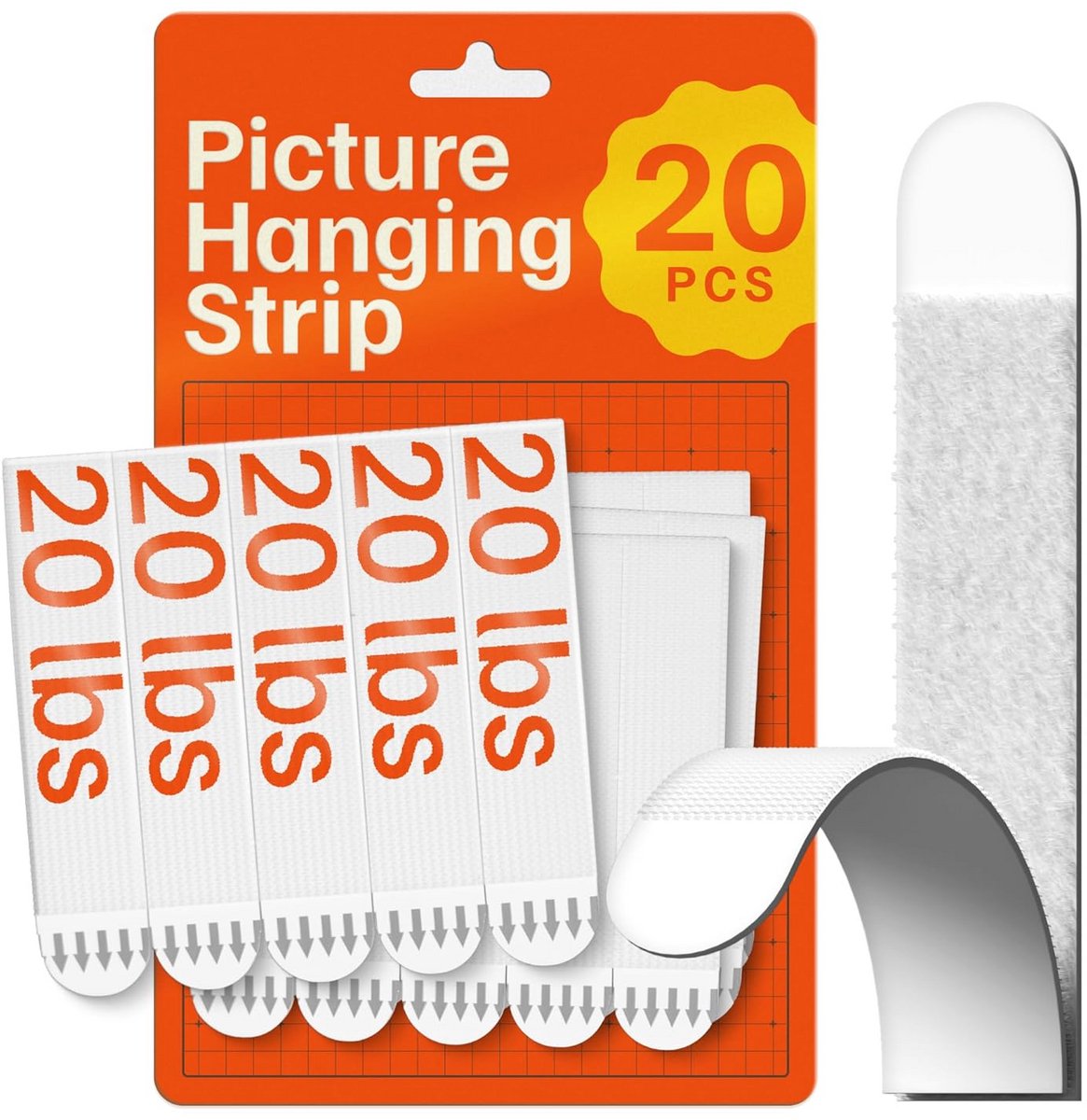 Extra Sterke Zelfklevende Wandstrips voor Foto's - 10 Stuks - Zonder Boren of Nagels