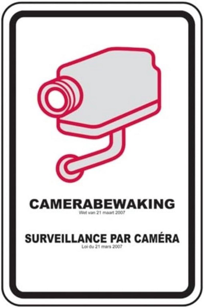 Duidelijk Camerabewakingsbord voor 24/7 Toezicht