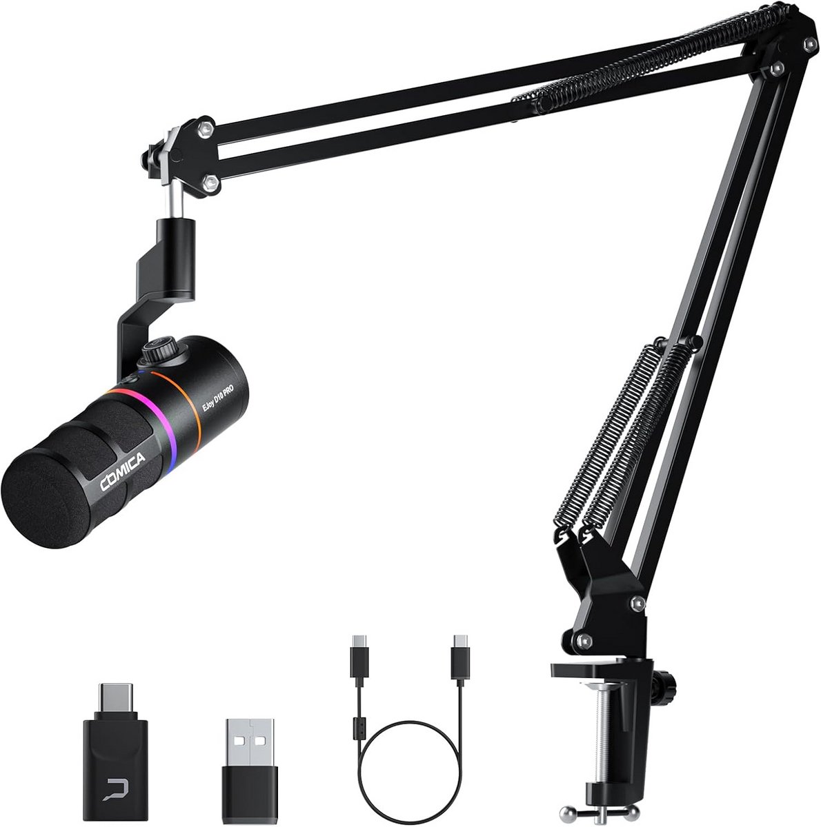 Draadloze USB Microfoon voor Gaming met Boomarm