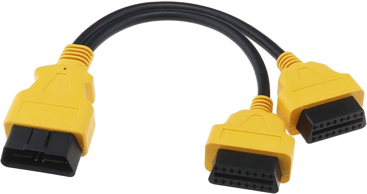 OBD2 Verlengkabel Splitter Adapter 16-pins Man naar Vrouw 30cm voor Autodiagnose