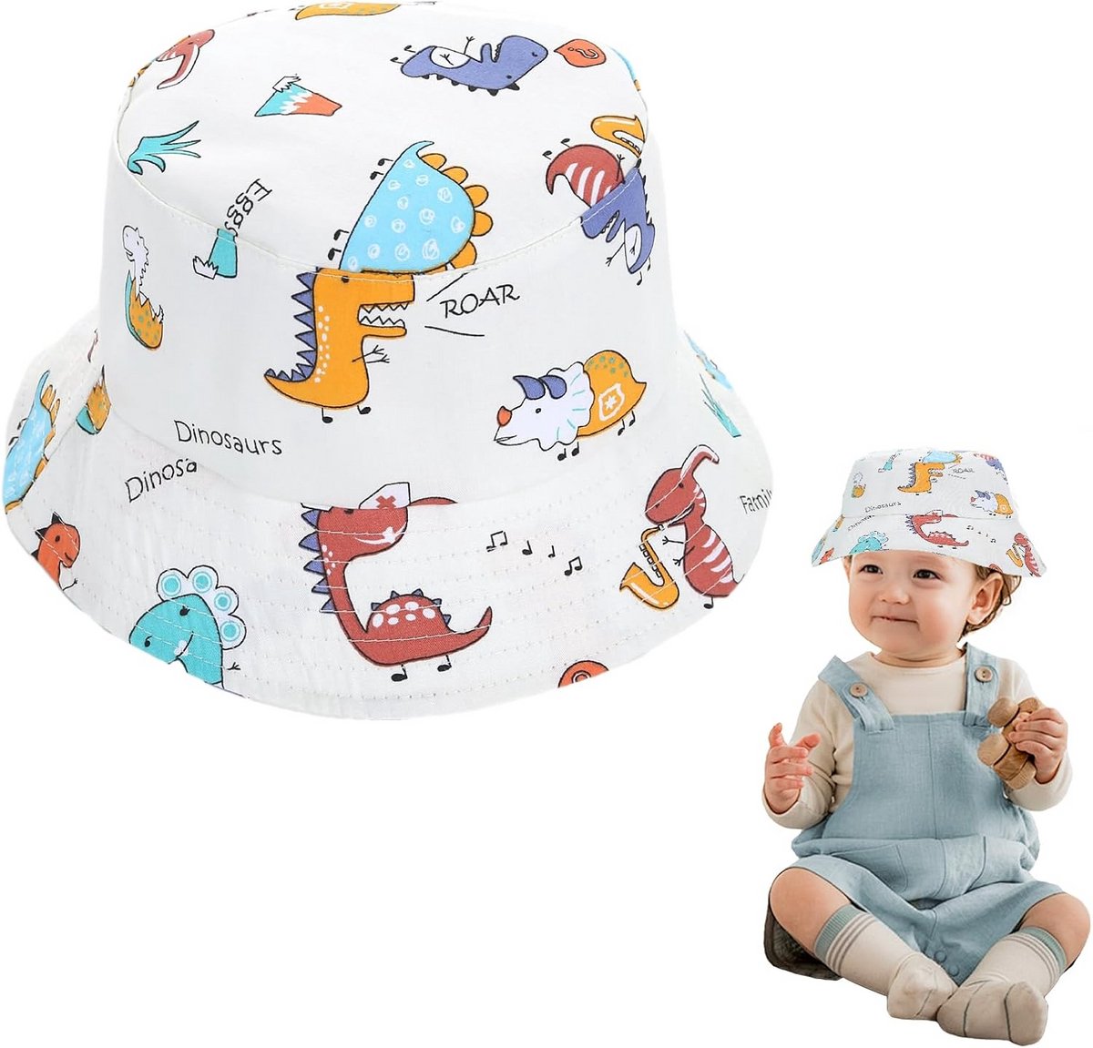 Zonnehoed Baby Meisjes en Kinderen - UPF 50+ Zomer Vissershoed met Brede Rand