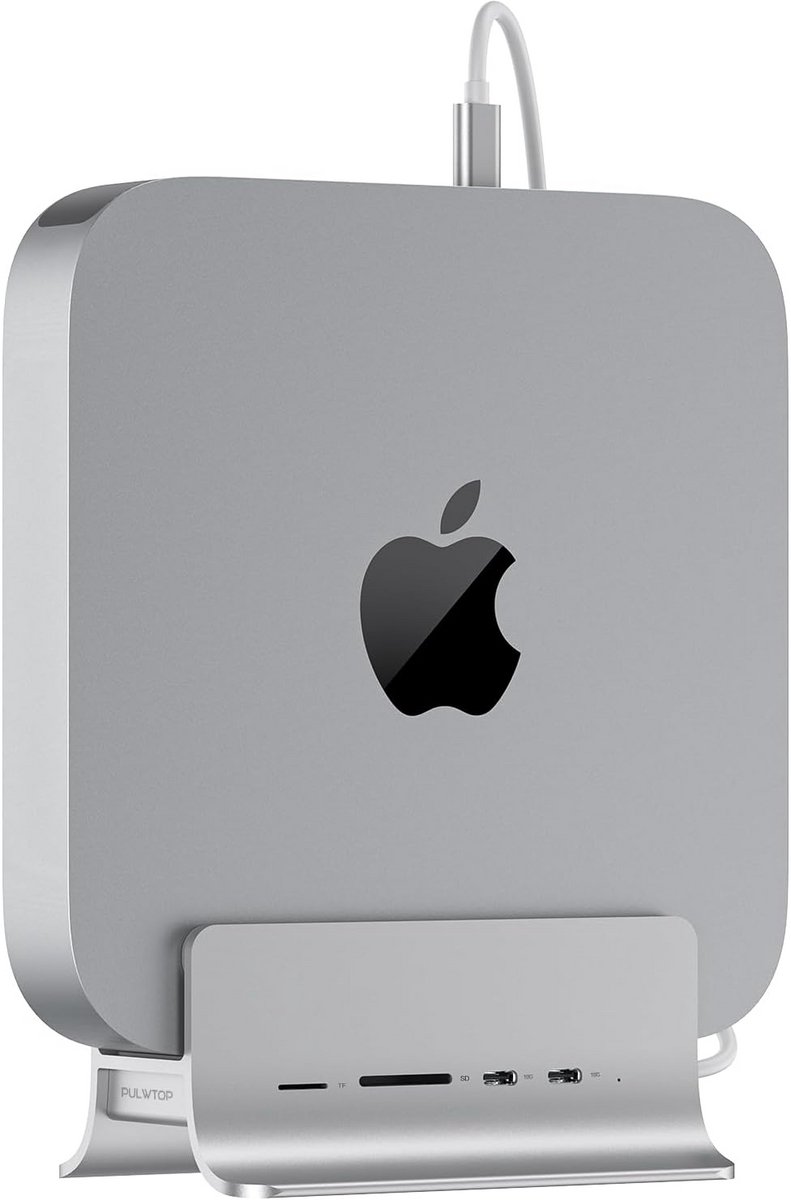 5-in-1 USB-C Hub Adapter voor Mac Mini met M.2 NVMe SSD Slot en 10Gbps Poorten