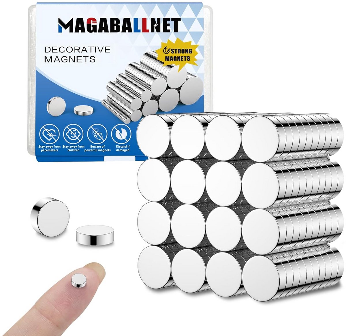 200 Kleine Sterke Magneten 6x3 mm voor Koelkast en Knutselen