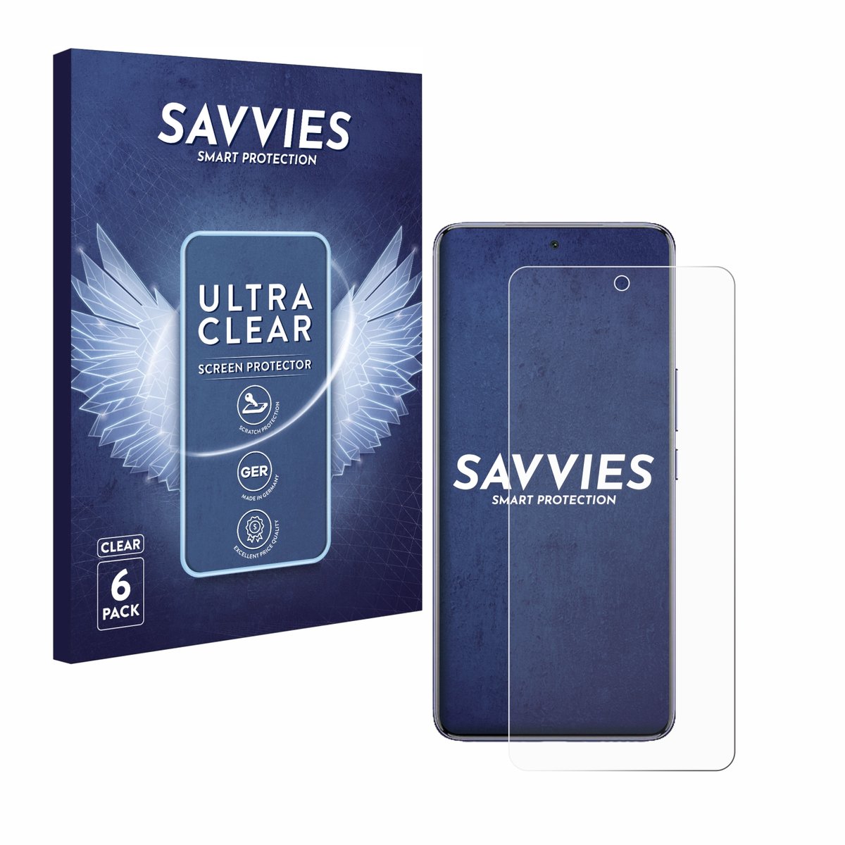 Savvies - Screenprotector voor Vivo T4 Pro - Folie Beschermfolie transparant 6 Stuks