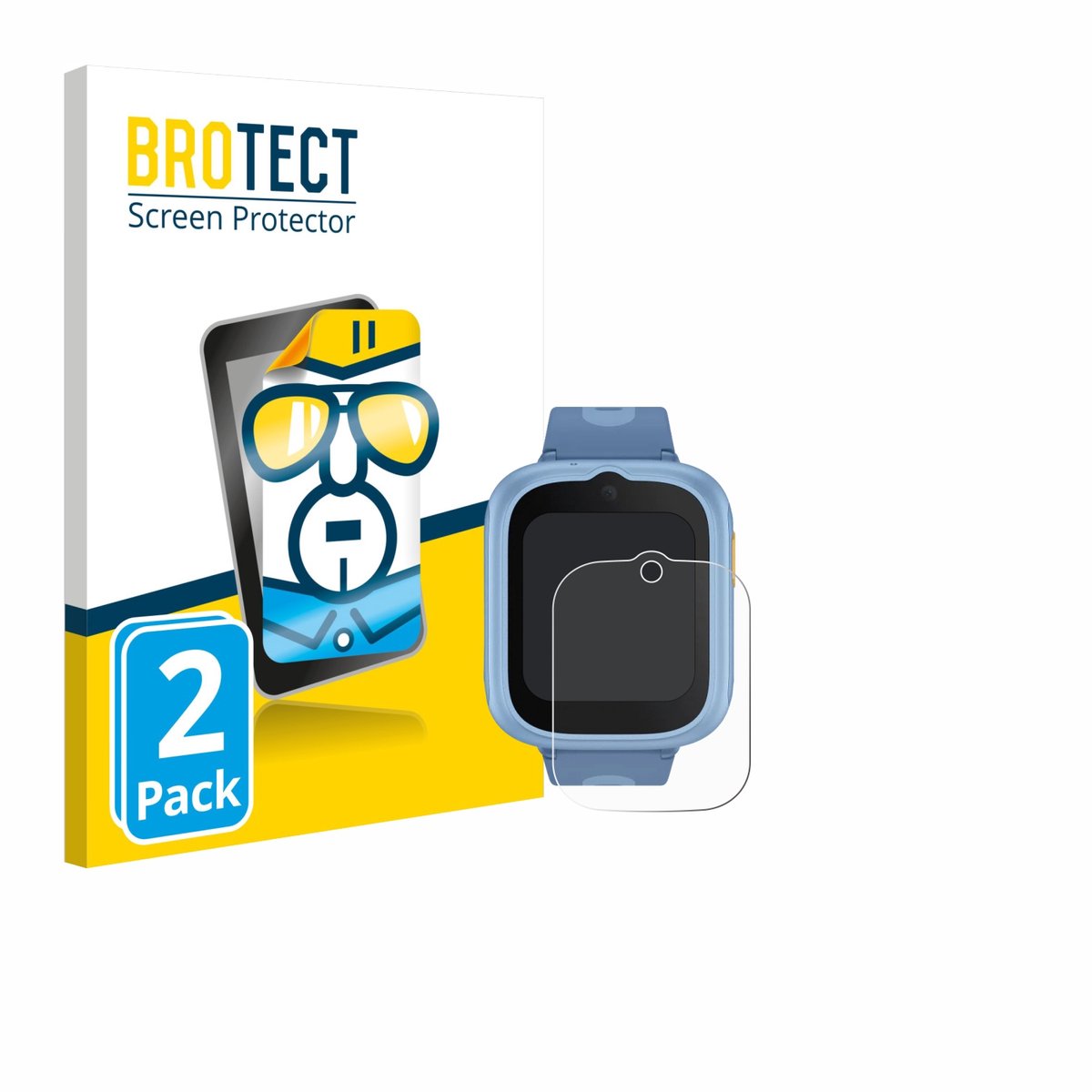 BROTECT - Screenprotector voor TCL Movetime MT48 - Folie Beschermfolie transparant 2 Stuks
